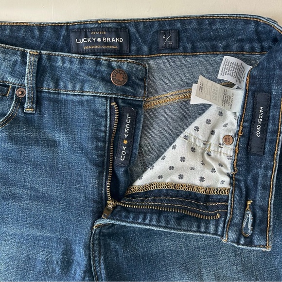 Lucky Brand Mid-Rise Skinny Jeans, Dark Wash Indigo, Size 4/27 - Picture 7 of 10